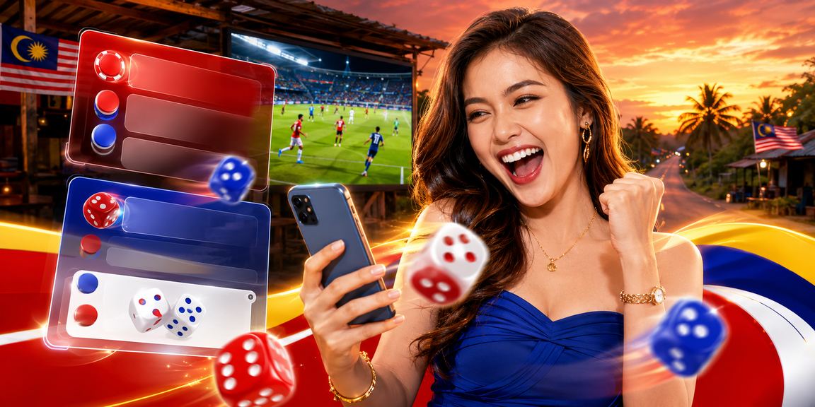 Permainan dadu Malaysia yang menggambarkan kepelbagaian hiburan dalam talian