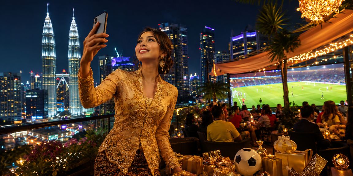 Pertaruhan bola sepak Petaling Jaya berbaju kebaya menggunakan aplikasi apigacor88